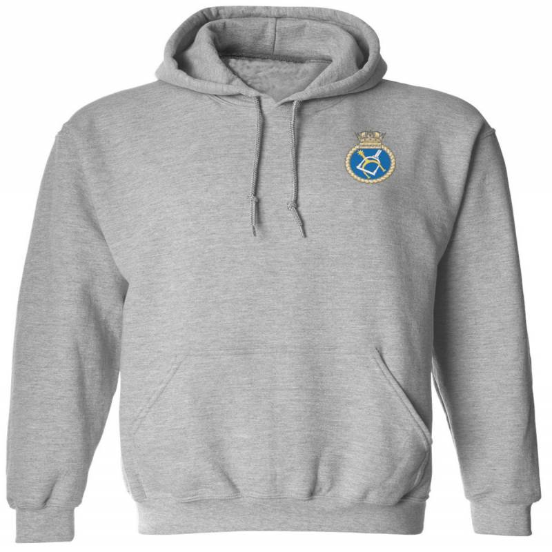 Hms Chiddingfold Official Royal Navy Hoodie Embroidered Logo Jasaust Store 