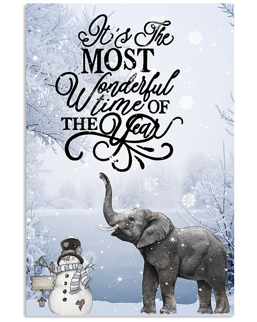 Elephant Wonderful Time Poster Print, Canvas Print Wall Art, Canvas Poster Wall Decor