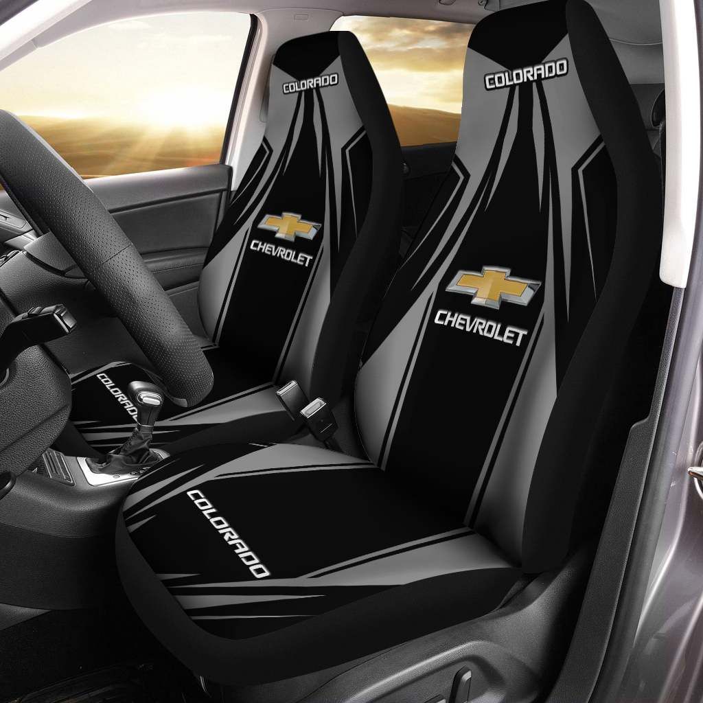 Chevrolet Colorado TTT-HL Car Seat Cover (Set of 2) Ver 1 (Grey)