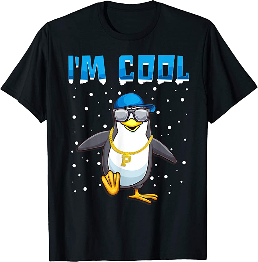 I’m Cool Funny Dancing Penguin T-Shirt Hip Hop Penguin Boy T-Shirt