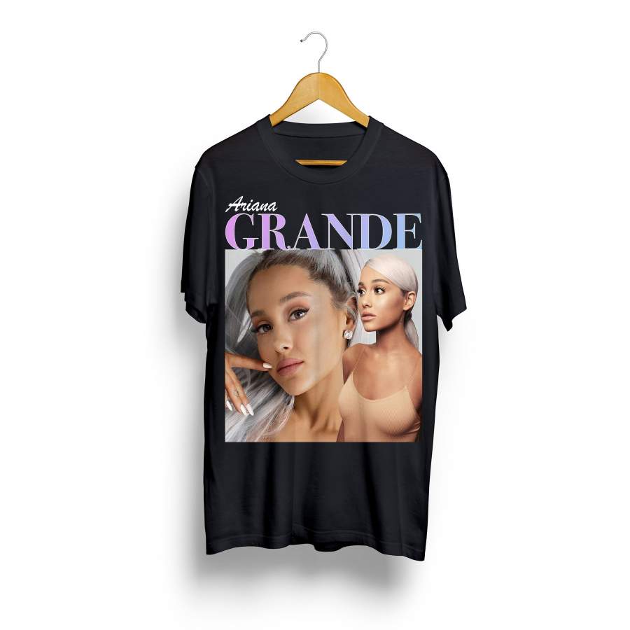 Ariana Grande Black Tshirt Limited Edition Mens Shirt Fashion Tee Top Clothing