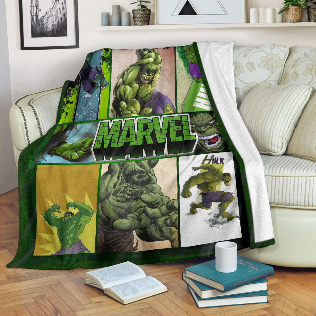 Angry Hulk Swamp Thing Fleece Blanket Movie Home Decor Custom For Fans Nt041902