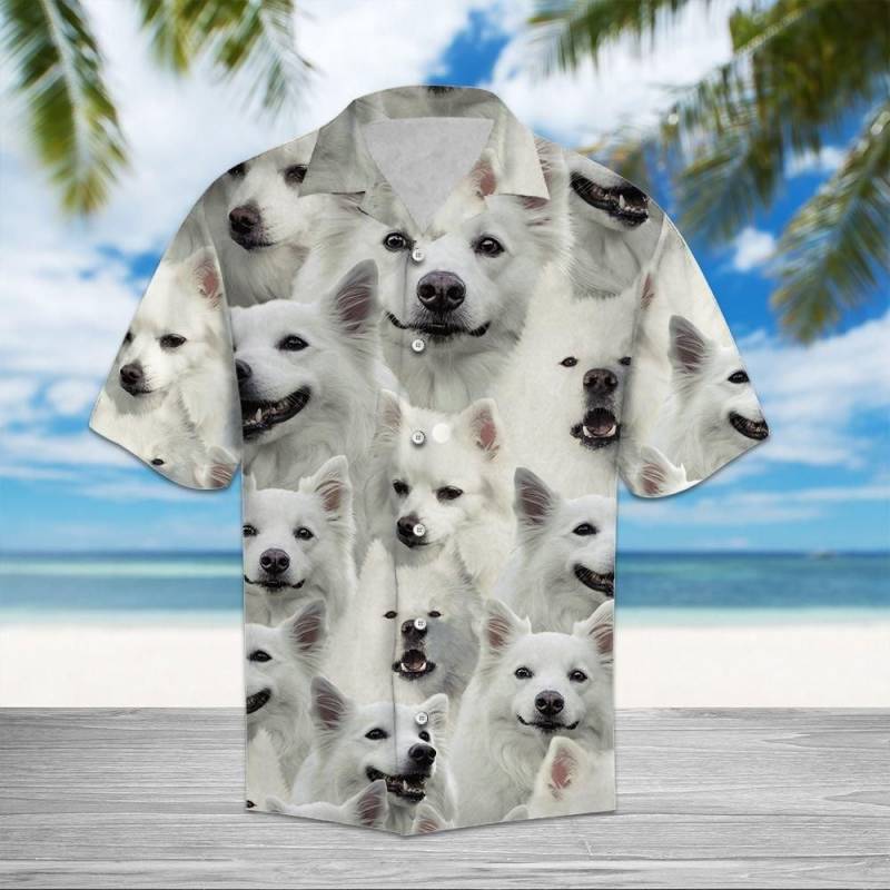 Artsyhomes American Eskimo Dog Awesome Hawaiian Ha69747