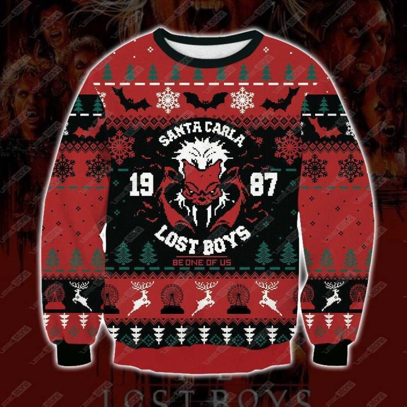 The Lost Boys Santa Carla 1987 3D Print Ugly Christmas Sweatshirt