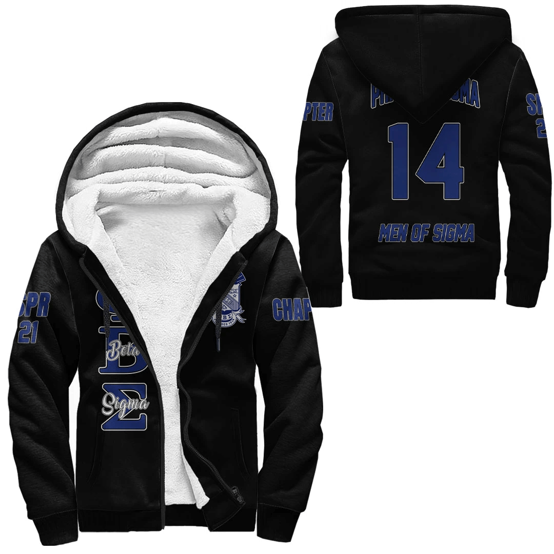 Fraternity Hoodie – Personalized Phi Beta Sigma Sherpa Hoodie