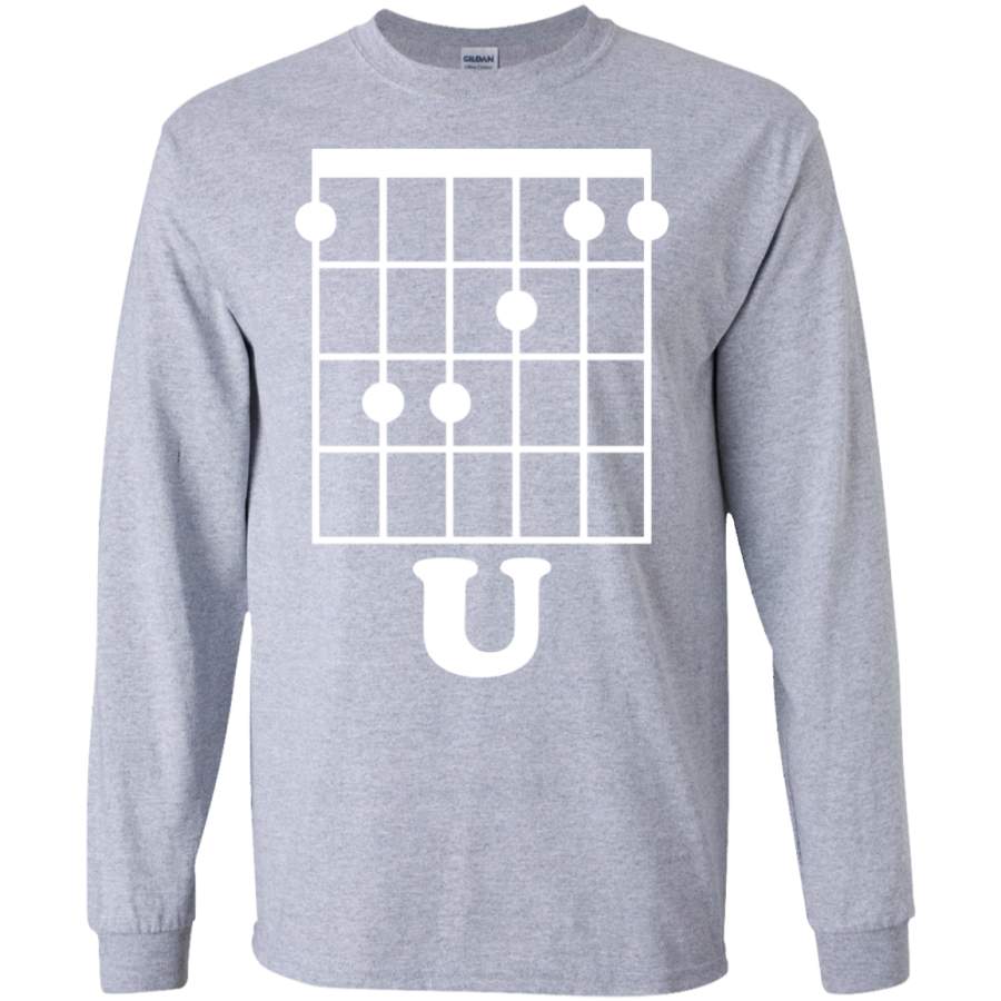 AGR Fun Guitar T-Shirt, F Chord U Funny Guitarist Gift SWEATSHIRT