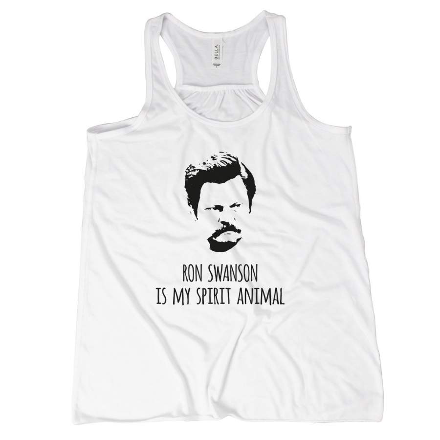 Ron Swanson Is My Spirit Animal Ron Swanson Tank Top Women