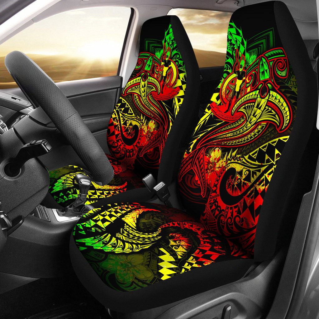 Vanuatu Polynesian Car Seat Covers  – Reggae Shark Polynesian Tattoo – BN18