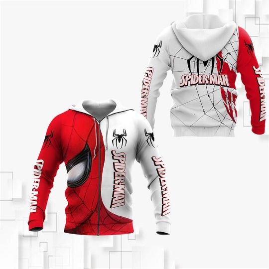 Spider-Man Punisher Skull 3D All Over Printed Hoodie