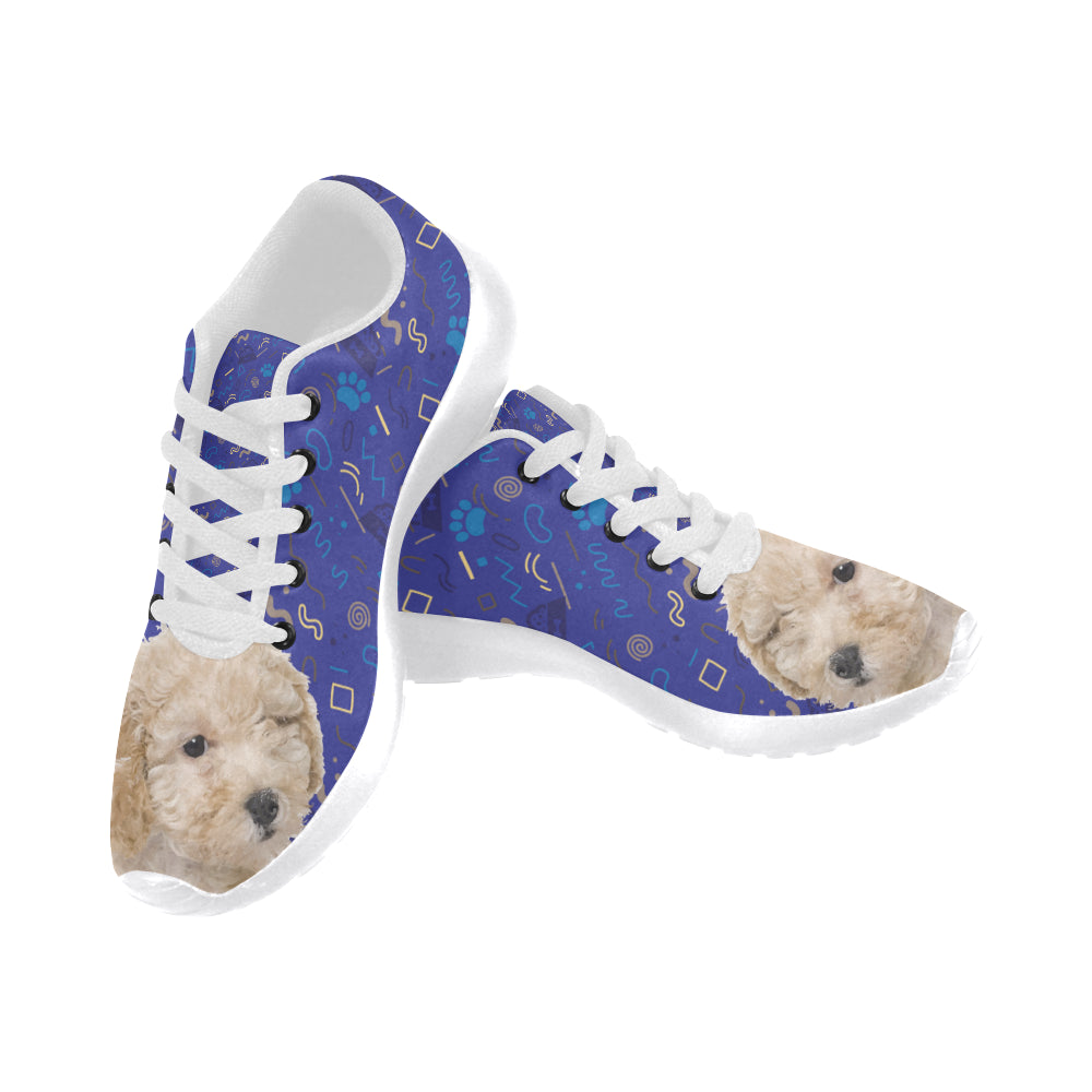 Poochon Dog White Sneakers Size 13-15 for Men