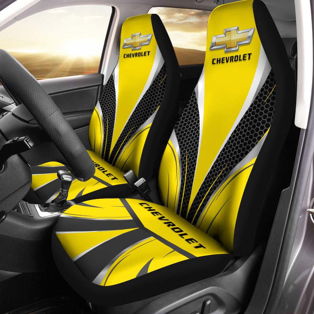 Chevrolet Pvt-Nh Car Seat Cover (Set Of 2) Ver 3 (Yellow)