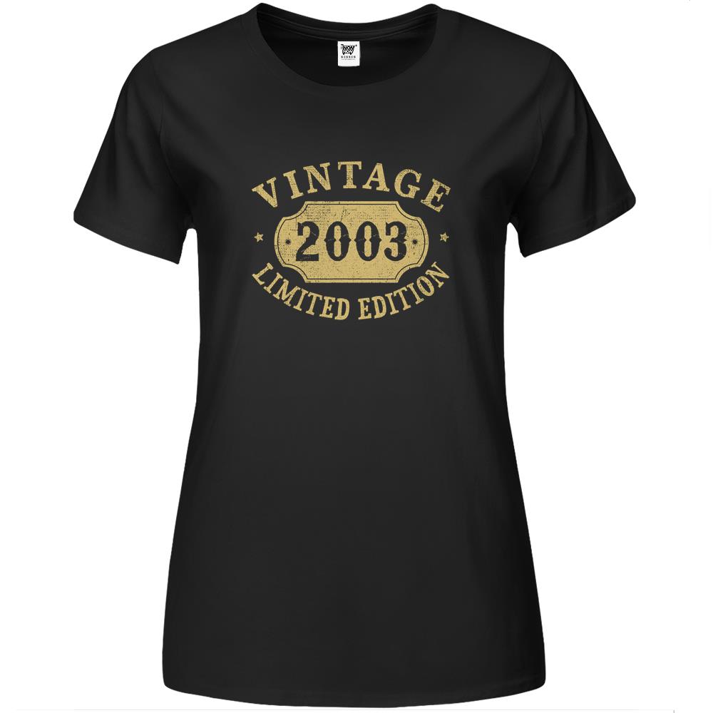 2003 18 Years Old 18Th Limited Birthday, Anniversary Gift Premium Womens T Shirts