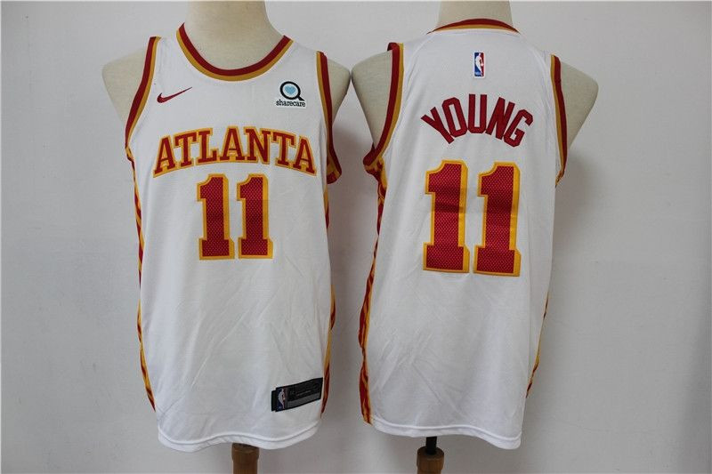 Atlanta Hawks Trae Young #11 NBA 2020 White Jersey