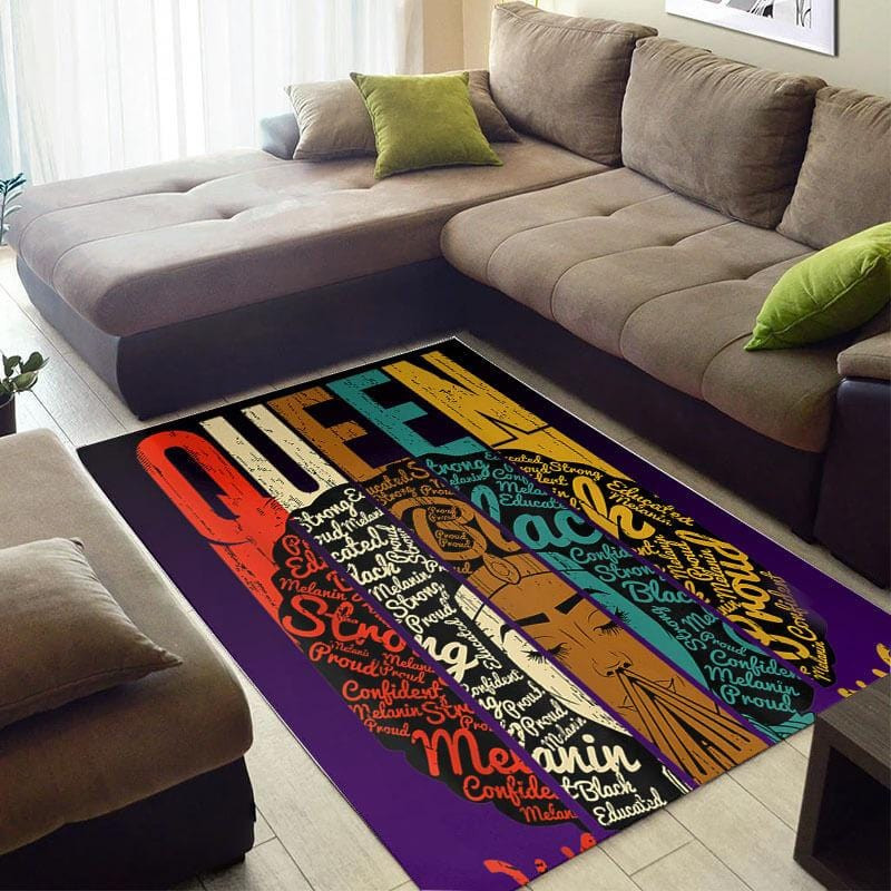 Beautiful African Style Rugs Fancy Afro American African Girl Black Queen African Themed Carpet African Style Decor Bps4154