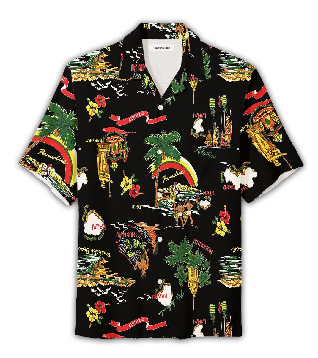 Paradise Wakiki Life Of Hawaiian Aloha Shirts Dh Ha9640