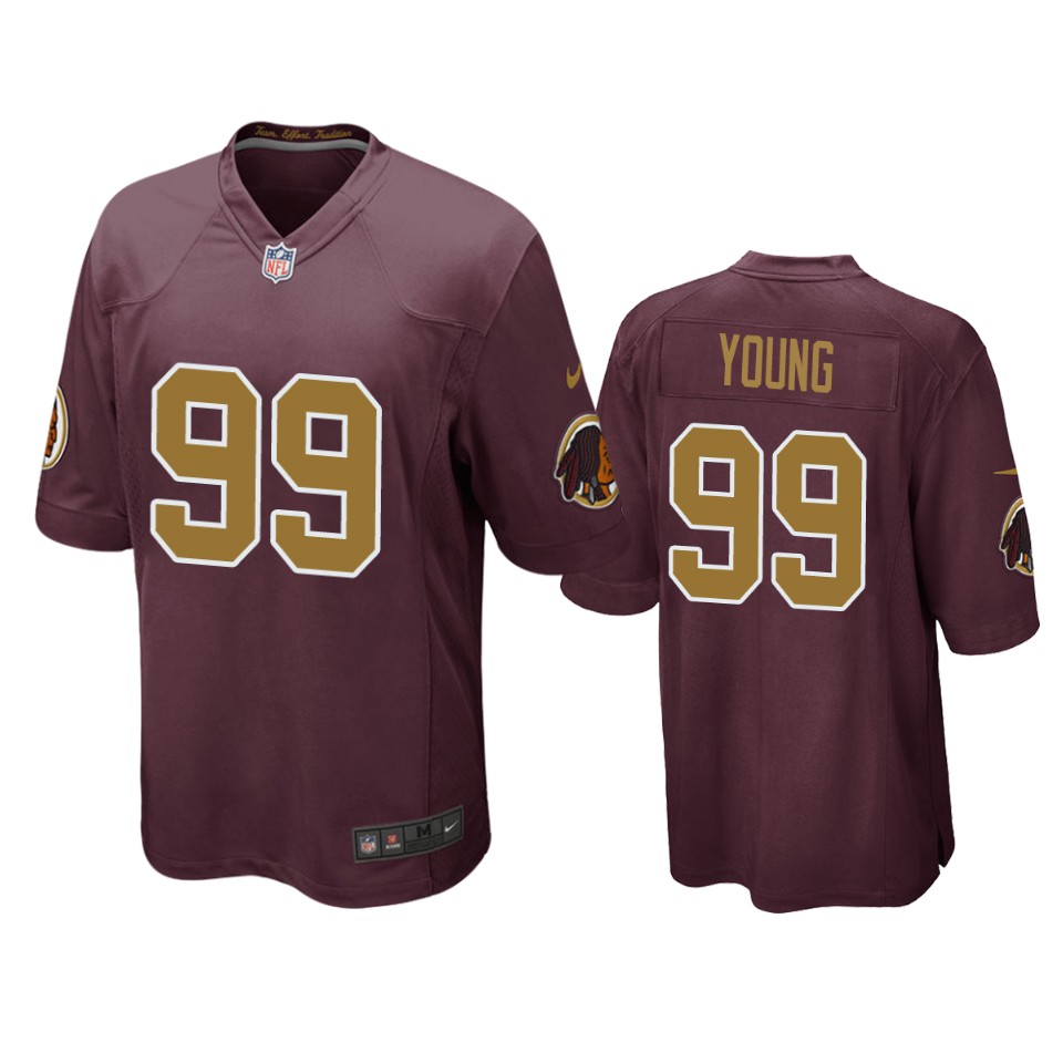 Washington Redskins Chase Young Burgundy 2020 NFL Draft Alternate Game Jersey