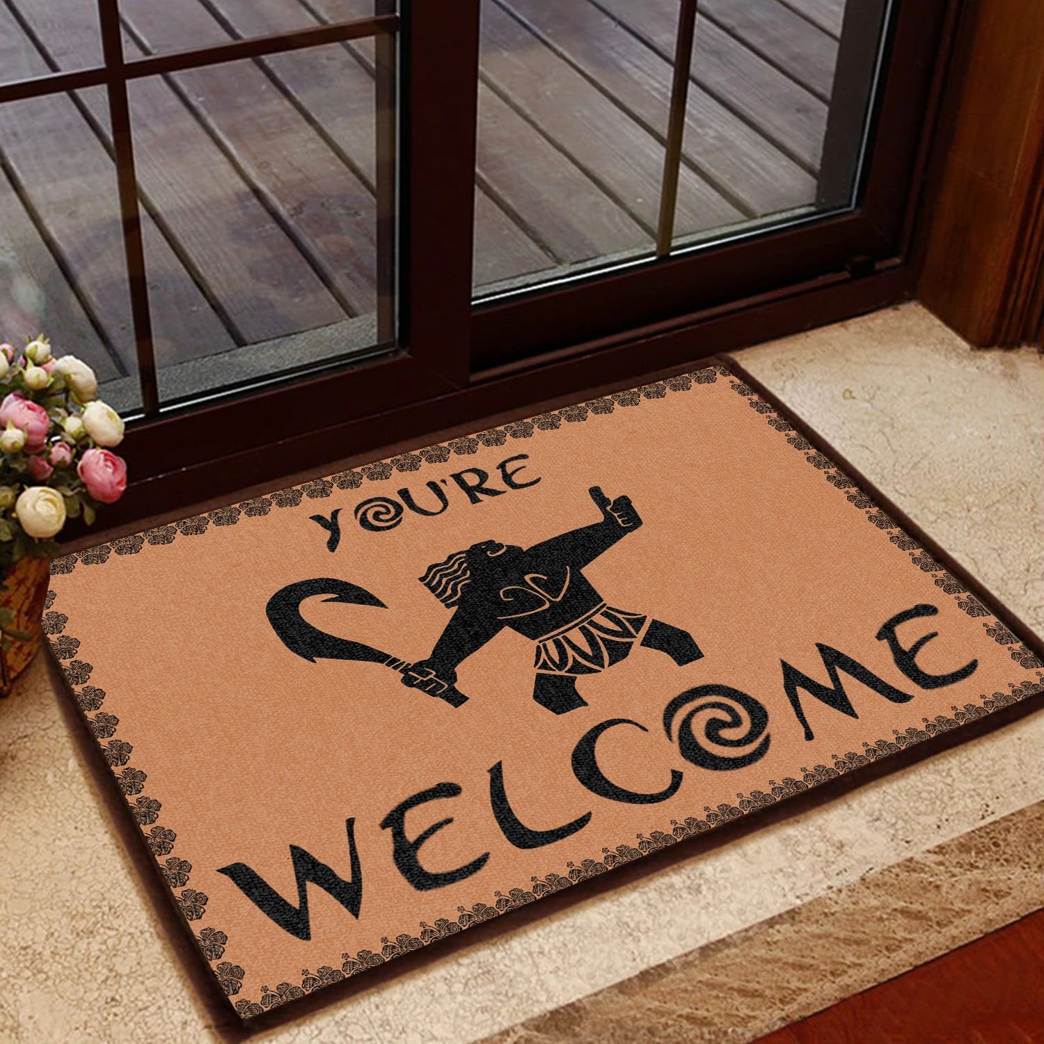 Youre Welcome All Over Printing Doormat Pre1983