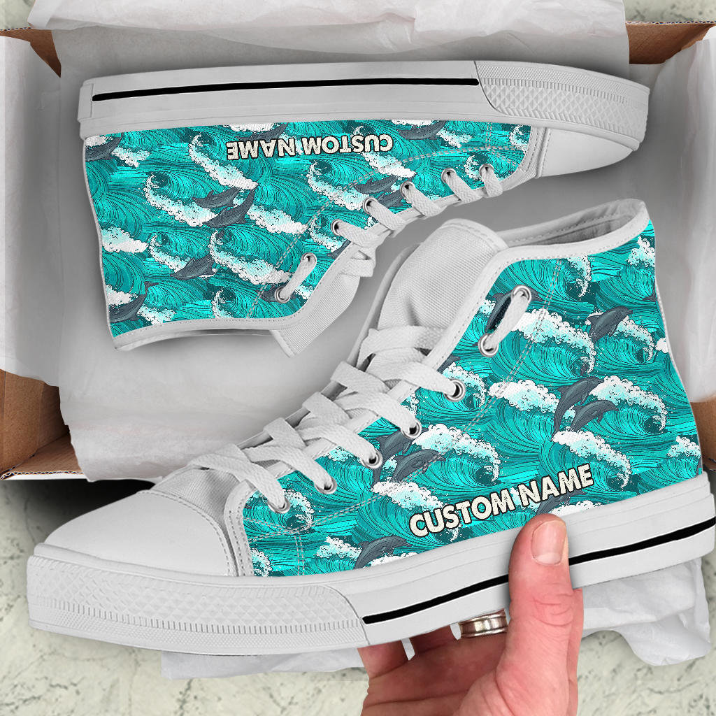 Dolphin Shoes – Dolphin Sneakers – Shoes with Dolphin  – Dolphin Women shoes – Dolphin Men Shoes