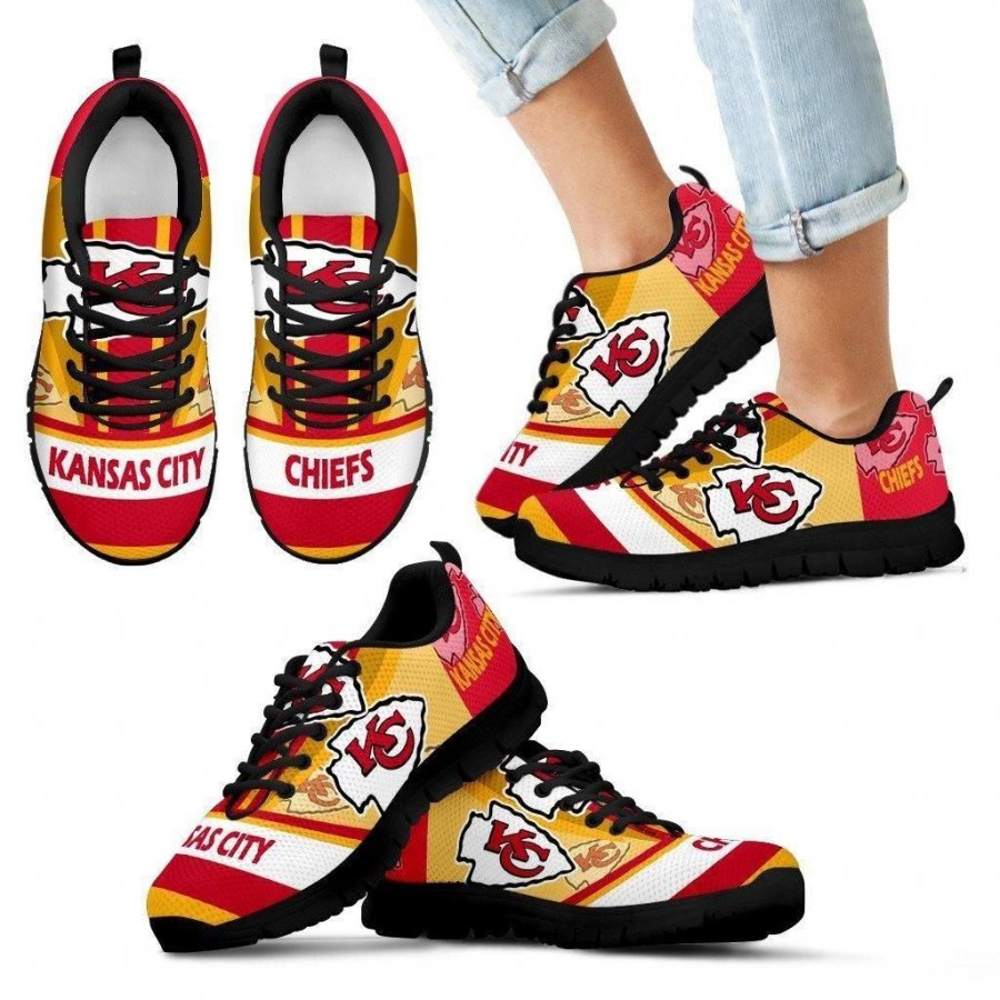 Three Impressing Point Of Logo Kansas City Chiefs Sneakers #174