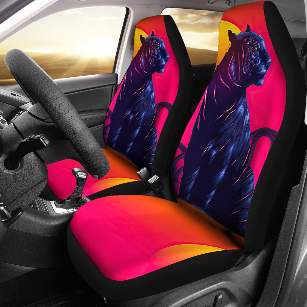 Best Tiger Digital Art Premium Custom Car Seat Covers Decor Protector