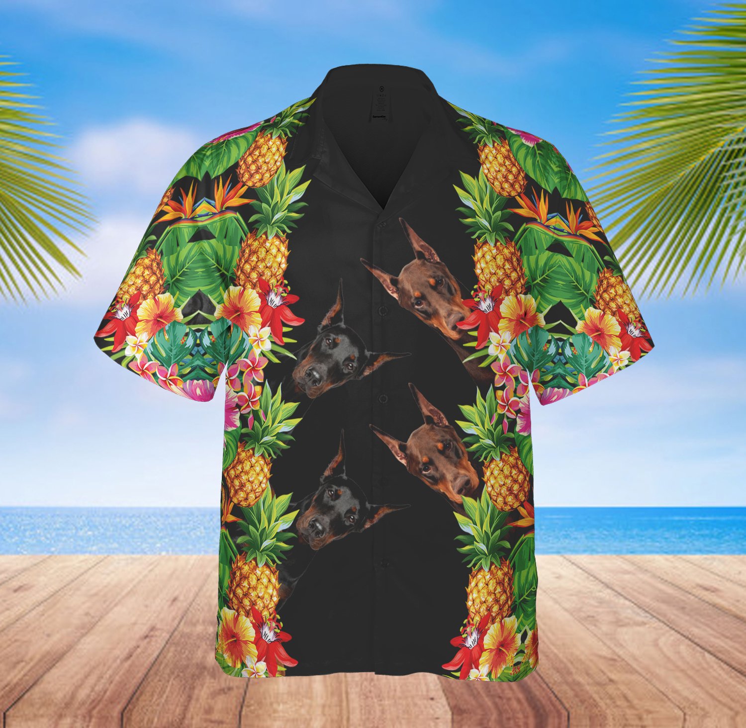 Doberman Hawaii Shirt Ha29177