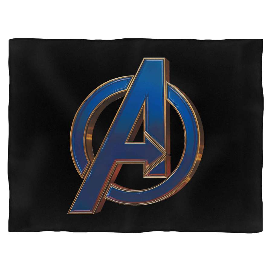 Avengers Endgame Heroic Logo Blanket