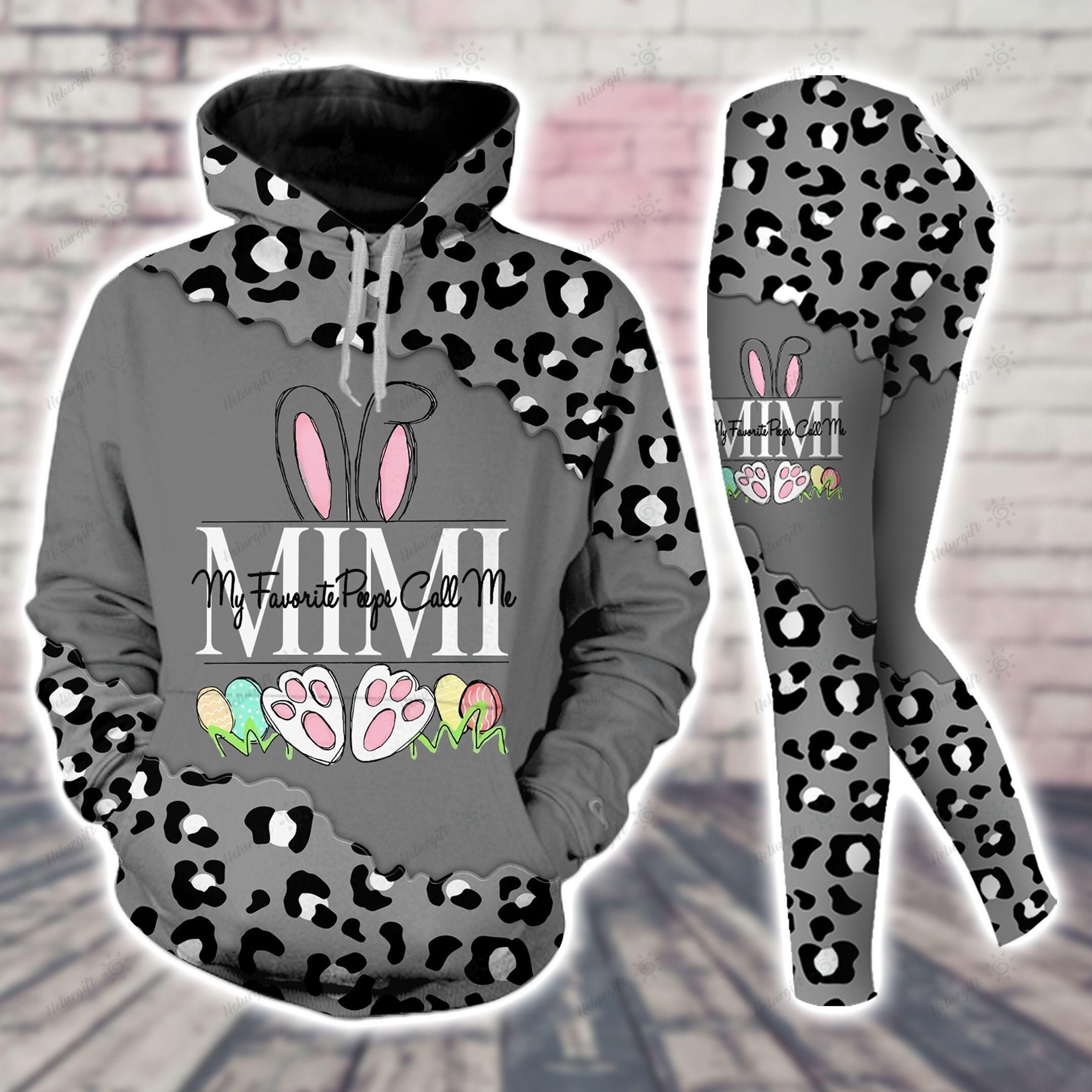 Mimi Gray Bunny Easter Hoodie Set