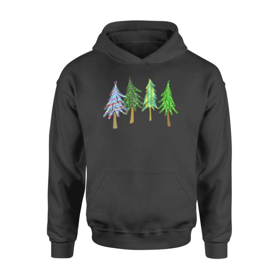 Christmas Trees Painted For Xmas – Standard Hoodie