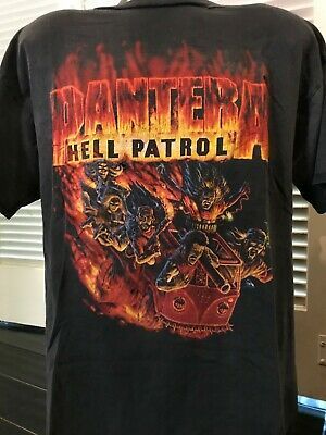 Vintage Pantera Hell Patrol Tour Shirt   Rock Metal 9945