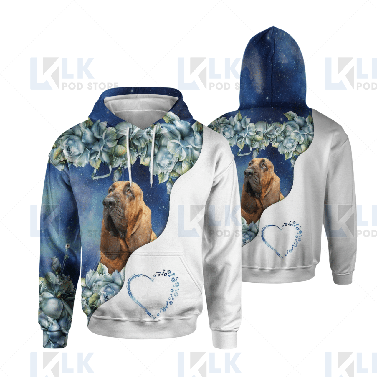 BLOODHOUND – HOODIE Half Curse Flower [ID3-D]
