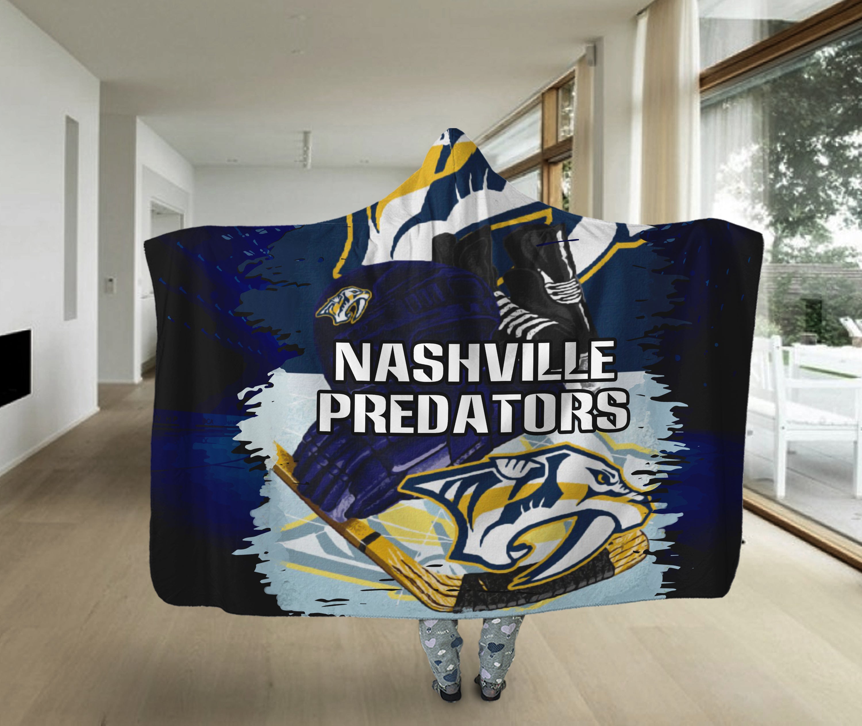 Pro Shop Nashville Predators Home Field Advantage Hooded Blanket