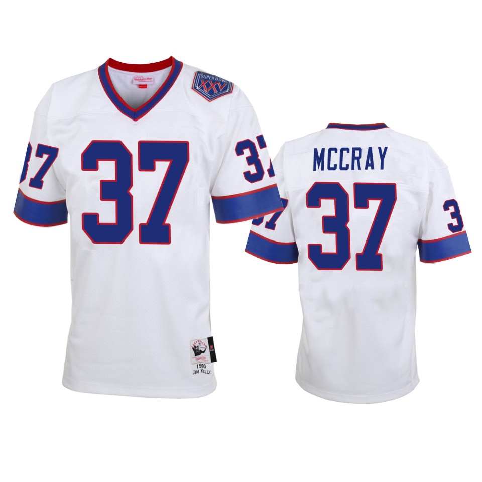 Buffalo Bills Kelcie Mccray White Vintage Replica Jersey – Men