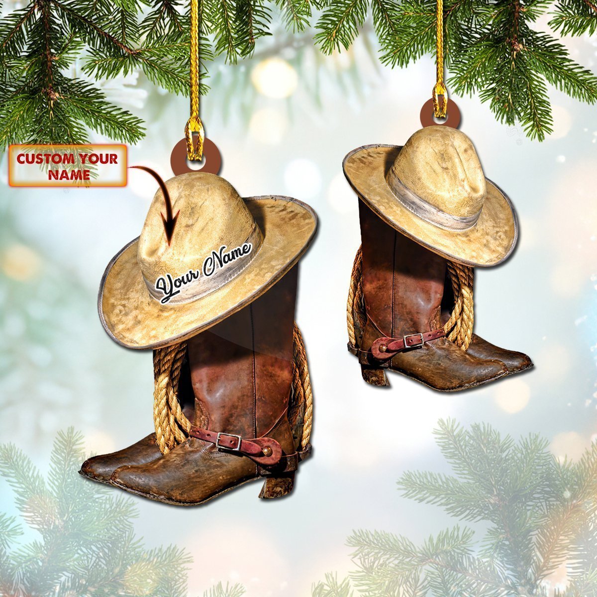 Custom Shaped Ornament – Cowboy Kit 3