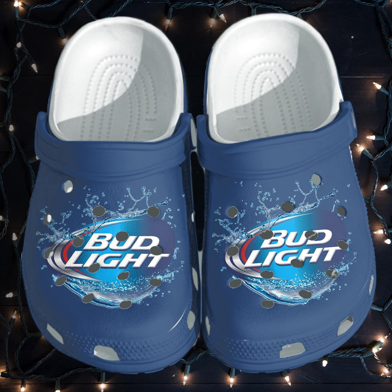 Bud Light Funny Custom Crocs Shoes Clogs For Men Women – Bud Drinkin Outdoor Shoe Gifts For Son Husband Fathers Day 2022