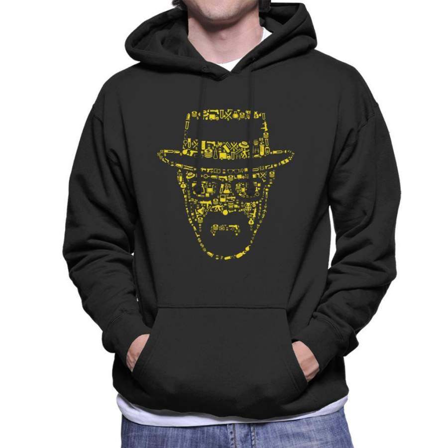 Breaking Bad Heisenberg Collage Men’s Hooded Sweatshirt