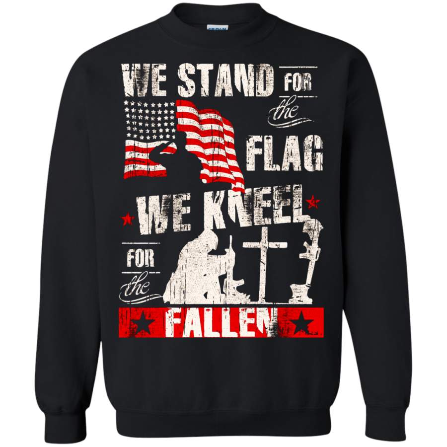 AGR We Stand For The Flag We Kneel For The Fallen Veteran Sweatshirt