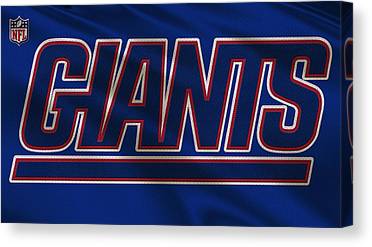 5 New York Giants Uniform Joe Hamilton Canvas Print