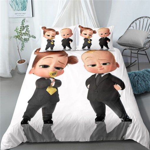 The Boss Baby 6 Duvet Cover Pillowcase Home Decor 3D Bedding Set 9315