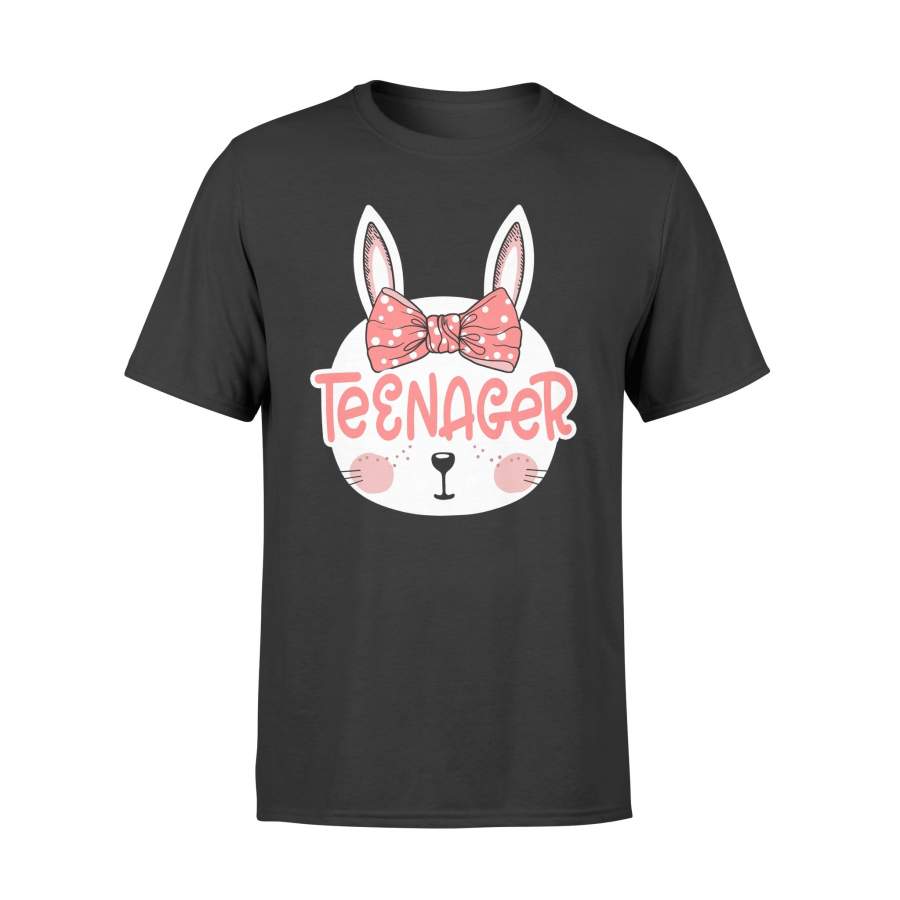 Easter Bunny Teenager Pink Easter Sunday T Shirt