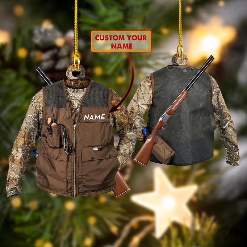 Personalized Hunter Deer Hungting Ornament