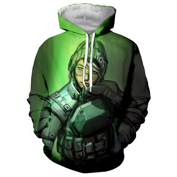 3D Print Rainbow Six Siege Men Game Hip Hop Hoodie