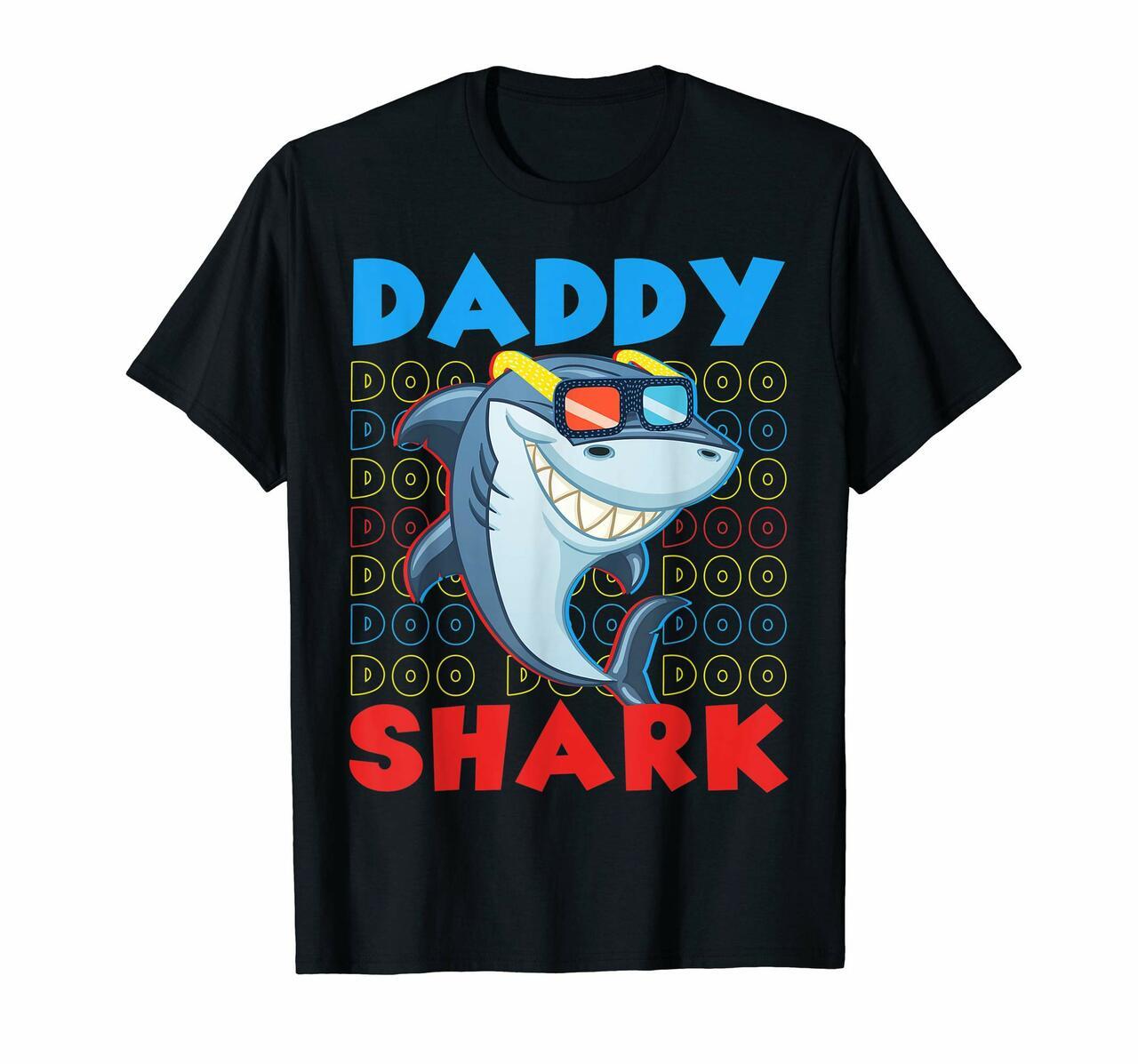 Coolest Daddy Shark Fathers T-Shirt