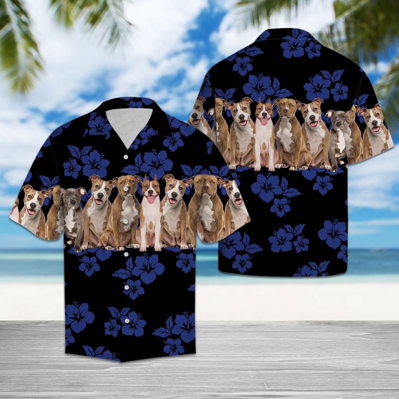 Awesome American Staffordshire Terrier Hawaii Shirt Ha105247