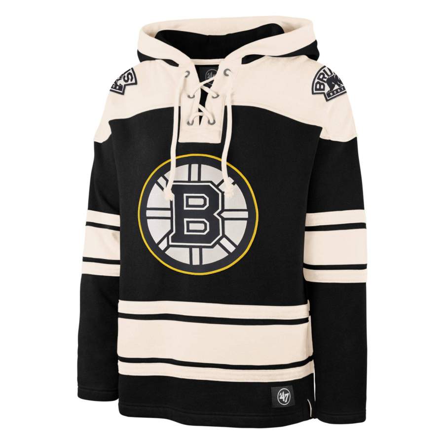 Boston Bruins Midnight Superior ’47 Lacer Hoodie Unisex 3D All Over Print