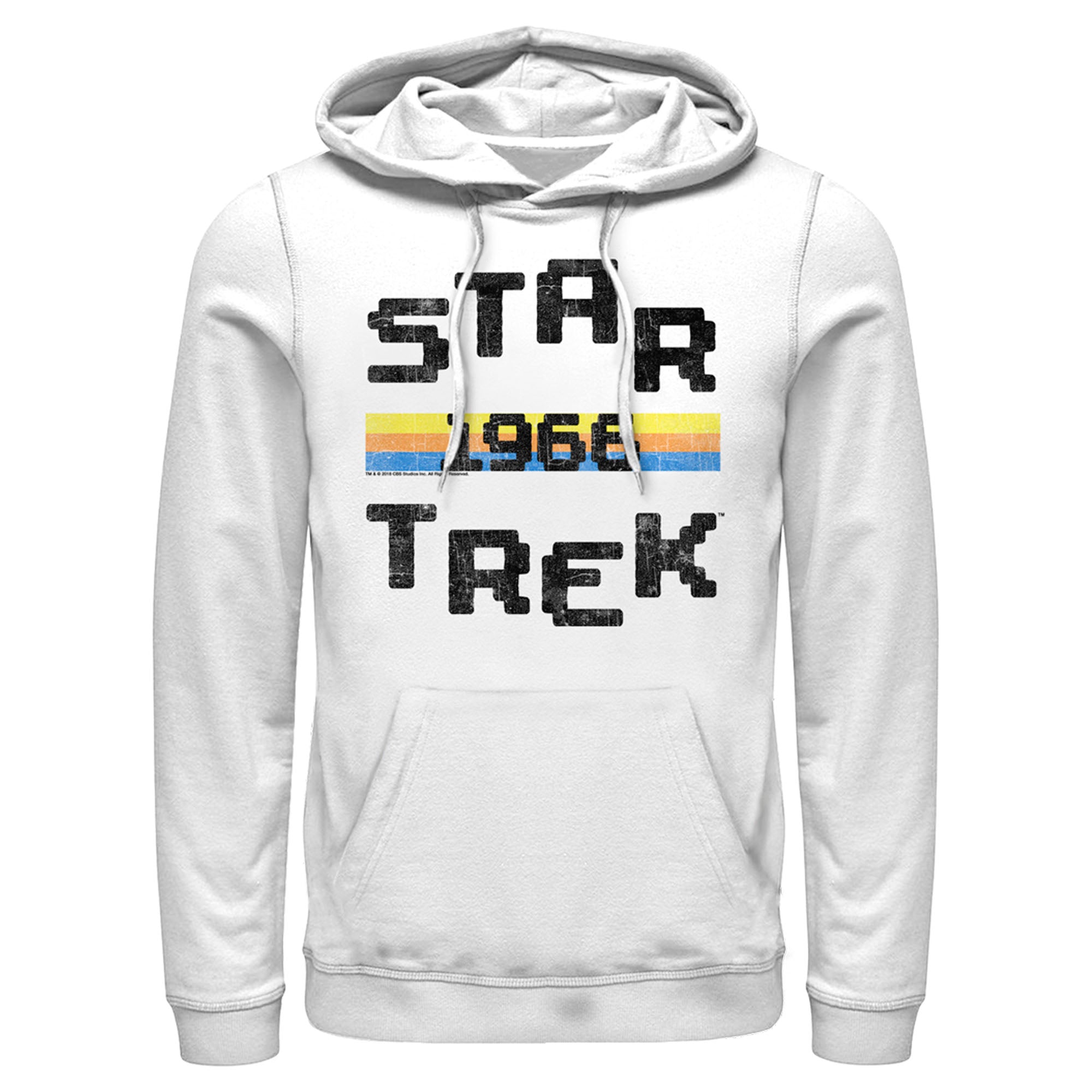 Men’S Star Trek: The Original Series Retro Pixel 1966 Pull Over Hoodie