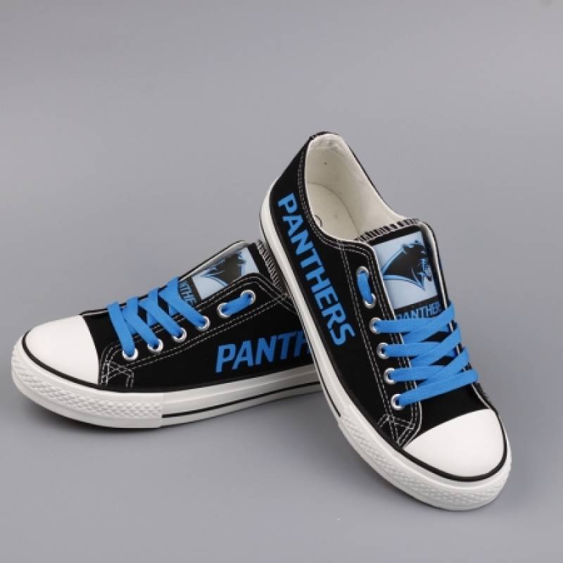 Carolina Panthers Canvas Shoes, Panthers Sneakers, Tennis Shoes T-D712H