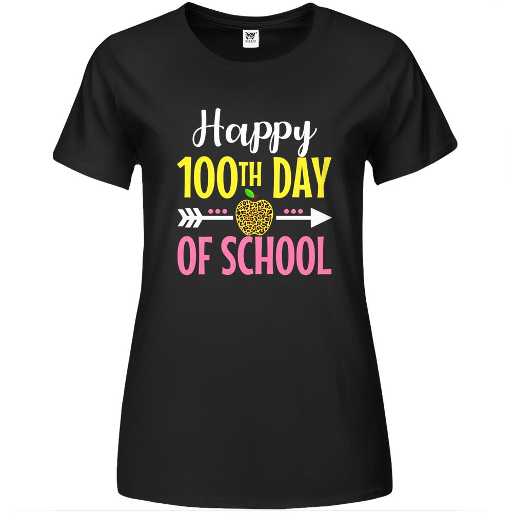 100Th Day Of School Teachers Womens Girls 100 Days Of School Premium Womens T Shirts