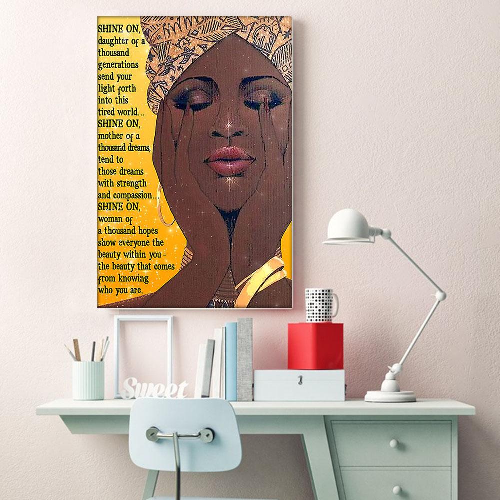 West Africa Best Canvas Prints Cool African Poster Art Prints Black Girl Wall Black Men Bedroom Artistic Canvas Wall Decor