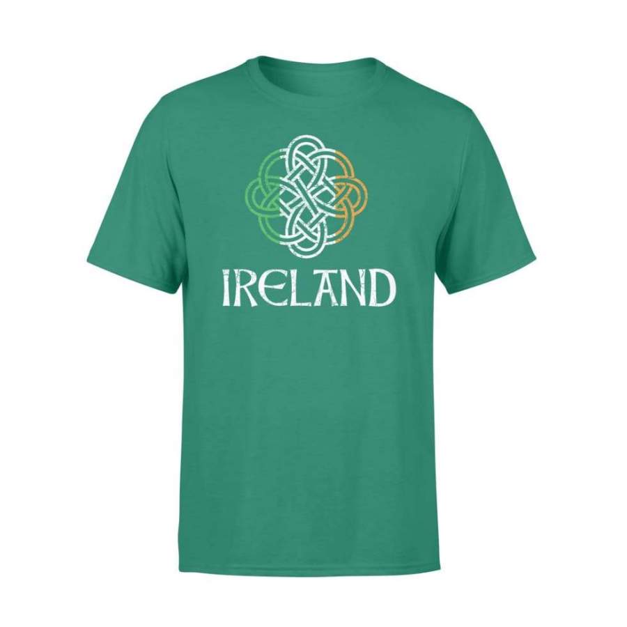 St Patrick’s Day Celtic Knot Clover Vintage Ireland St Paddys Day – Standard T-shirt