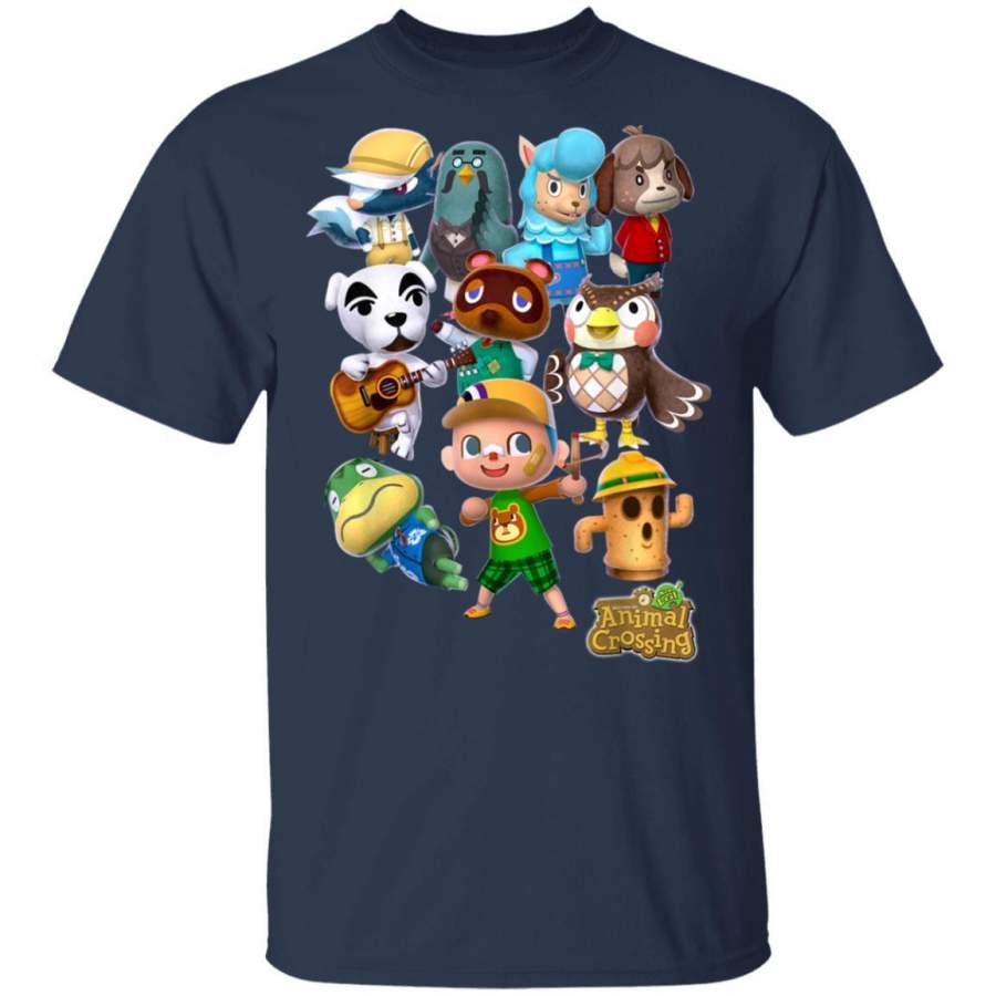 Animal Crossing New Leaf Villager Group Shot Graphic T-Shirt